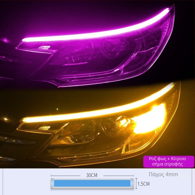 LED φρυδιού μοτοσικλέτας – μοντέλο Motorcycle Scanning Water Light, υλικό Ακρυλικό, ισχύς 5, διάρκεια ζωής 10000 h