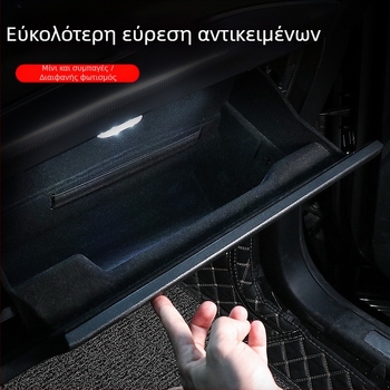 Φωτιστικά εσωτερικού και οροφής αυτοκινήτου με αισθητήρα, εγκατάσταση χωρίς καλώδια, κολλητή τοποθέτηση, λευκό LED 3W