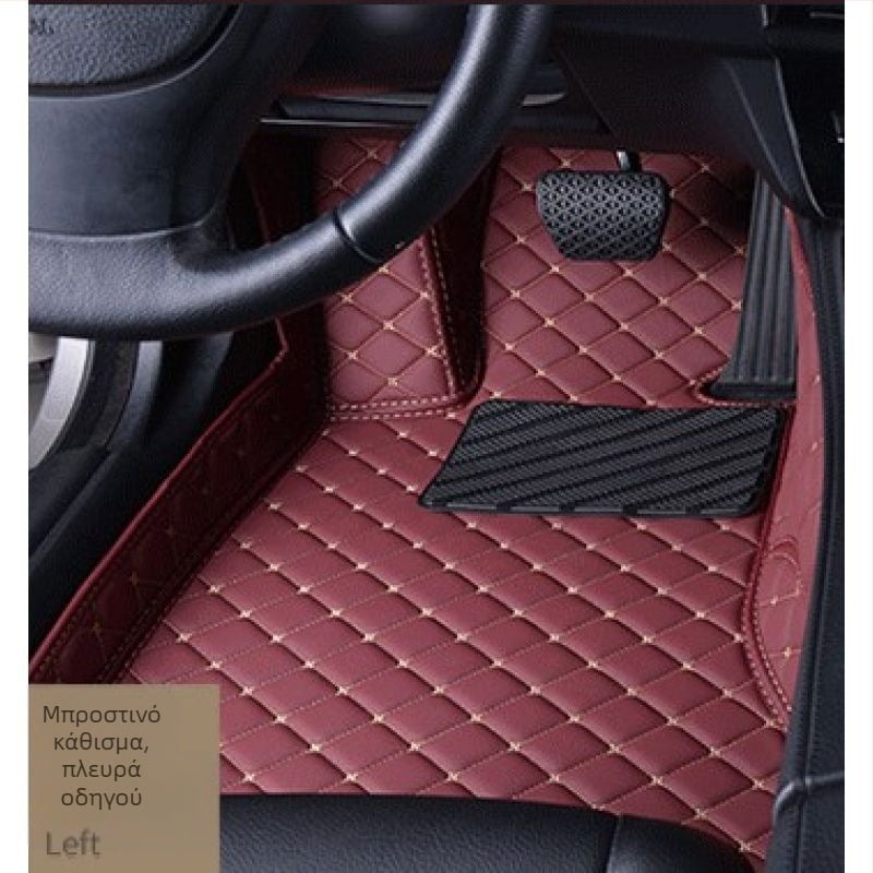 Δερμάτινο πατάκι οδηγού αυτοκινήτου, με εκτυπωμένο λογότυπο, Peugeot 301