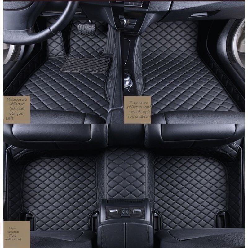 Δερμάτινο πατάκι οδηγού αυτοκινήτου, με εκτυπωμένο λογότυπο, Peugeot 301