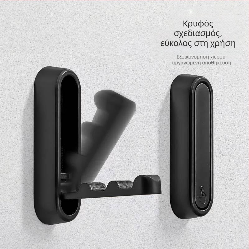 Jin Rongda Αναδιπλούμενο άγκιστρο τοίχου από κράμα ψευδαργύρου – πολυλειτουργικός κρεμάστρα για είσοδο, μπάνιο και υπνοδωμάτιο (ρούχα και καπέλα)