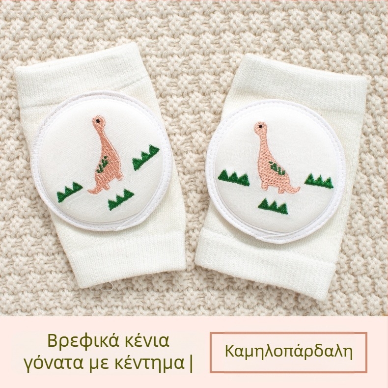 Παιδική προστασία γονάτου με διαπνέουσα δικτυωτή ύφανση και κέντημα, ελαστικό βαμβακερό ύφασμα, κατάλληλη για ράψιμο/κίνηση στην ύπαιθρο (1–3 ετών)