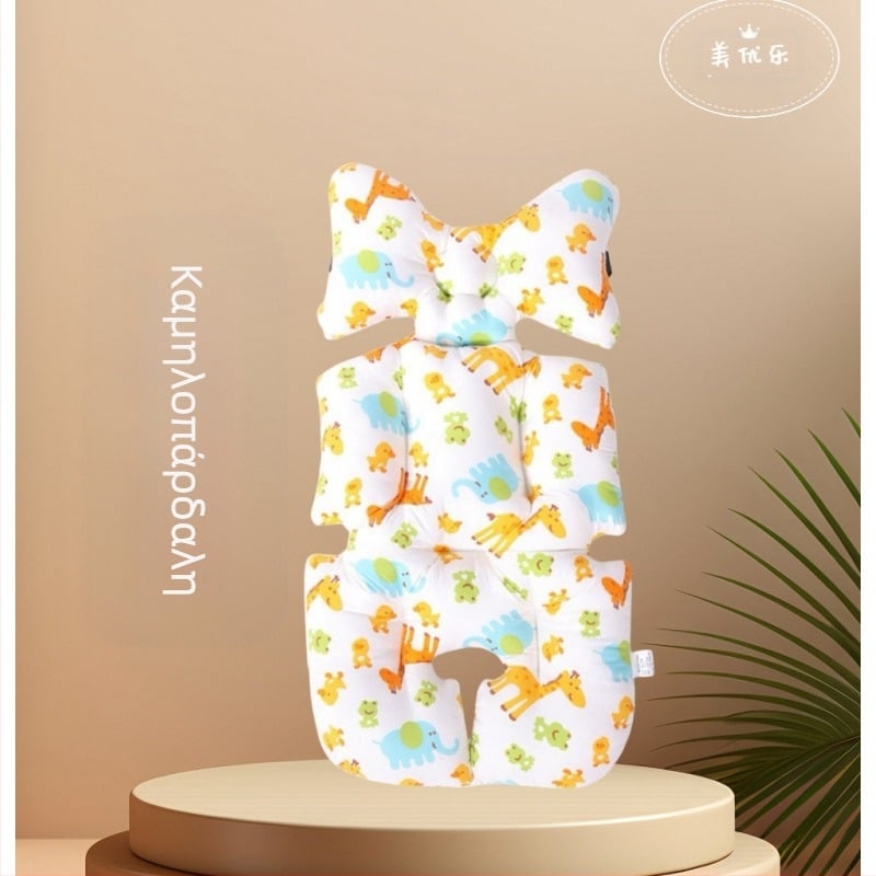 Πυκνωμένο βαμβακερό μαξιλάρι καθίσματος καροτσιού, Κορεατικού στυλ, κατάλληλο για τέσσερις εποχές, για βρέφη 0–3 ετών