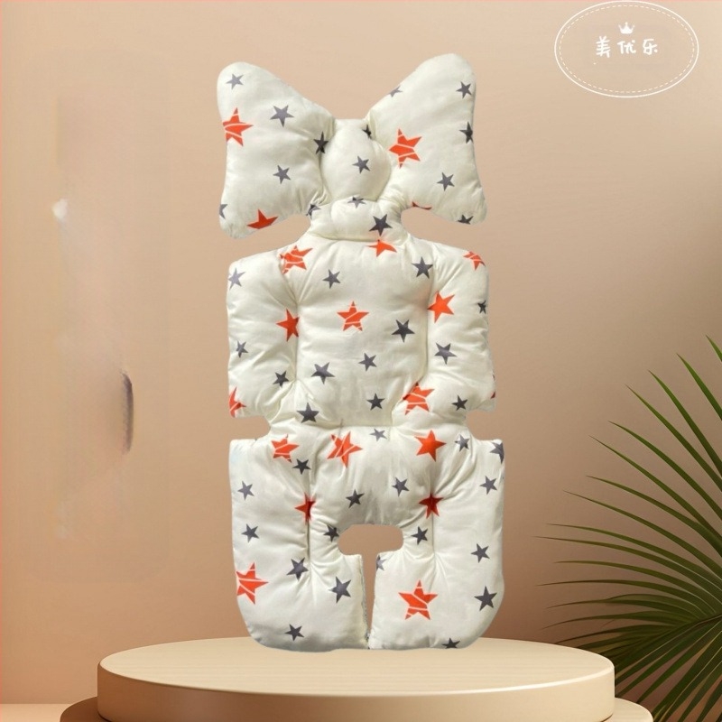 Πυκνωμένο βαμβακερό μαξιλάρι καθίσματος καροτσιού, Κορεατικού στυλ, κατάλληλο για τέσσερις εποχές, για βρέφη 0–3 ετών