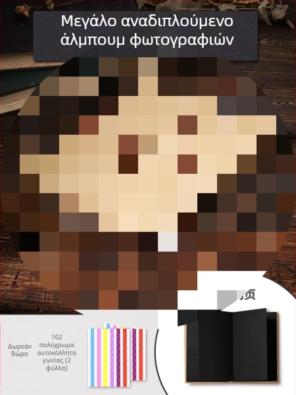 DIY ρετρό άλμπουμ φωτογραφιών με κενή εξώφυλλο, χειροκολλημένες σελίδες, μικρού στυλ, 34 σελίδες