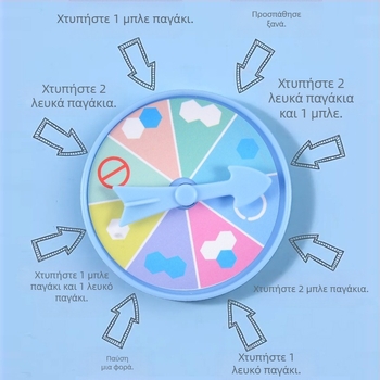 Διαδραστικό παιχνίδι για παιδιά: Διάσωση πιγκουίνου και θραύση πάγου — πλαστικό, ενδοοικιακό, αναπτύσσει οπτικά/νοητικά δεξιότητες και συντονισμό χεριού-μάτιού, επικοινωνία γονέων-παιδιών; για ηλικίες 4–6, 7–14, 15–35.