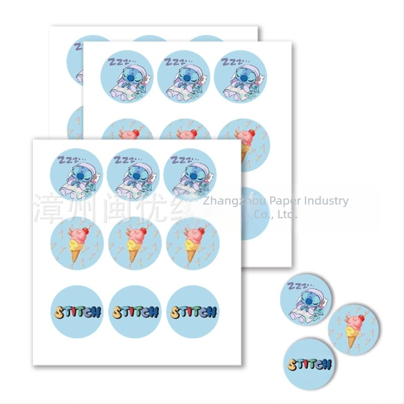 Προσκλήσεις πάρτι με θεμα Stitch, αυτοκόλλητα για κουτιά γλυκών και συσκευασία δώρων, τσαντάκια γλυκισμάτων πάρτι | Υλικό: Χαρτί | Σχήμα: Καρτούν ζώο | Λογότυπο εκτυπωμένο: OK | IP Άδεια: Όχι