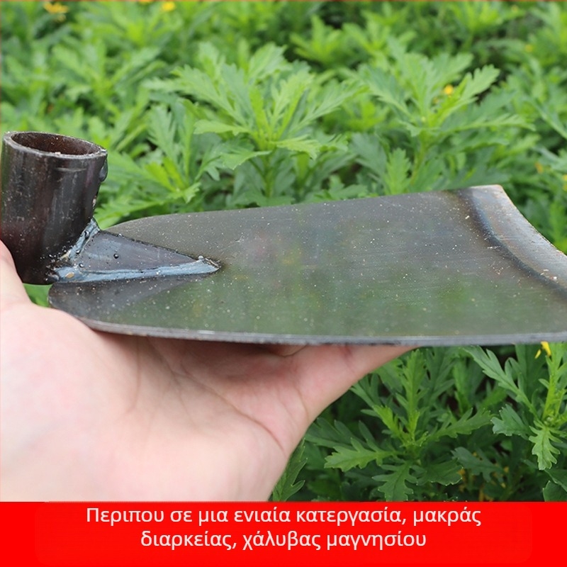 Κηπουρική φτυάρα από μαγάνιο χάλυβα με ενισχυμένο κεφάλι, κατάλληλη για σκάψιμο, ζιζάνια και ανάστροφη εδάφους