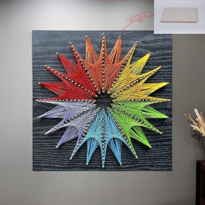 Σετ γεωμετρικής τέχνης με καρφιά για DIY ύφανση — Καθολικό πλαίσιο, Κινέζικό στυλ (Μάρκα: Other; Πλαίσιο: Καθολικό μοντέλο; Στυλ: Κινέζικο στυλ)