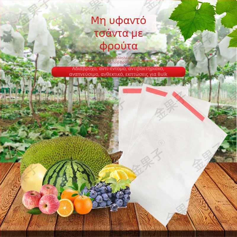 Μη υφαντή τσάντα φρούτων με προστασία έναντι εντόμων, διαπνέουσα, ημι-διάφανη, βιοδιασπώμενη