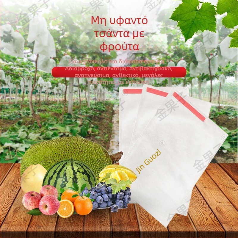 Μη υφαντή τσάντα φρούτων με προστασία έναντι εντόμων, διαπνέουσα, ημι-διάφανη, βιοδιασπώμενη