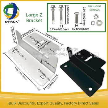 Ε-Pack Ζ βραχίονας στήριξης για ηλιακά πάνελ – κράμα αλουμινίου, μεγάλοι και μικροί Ζ βραχίονες, σε πακέτα 4 ή 8