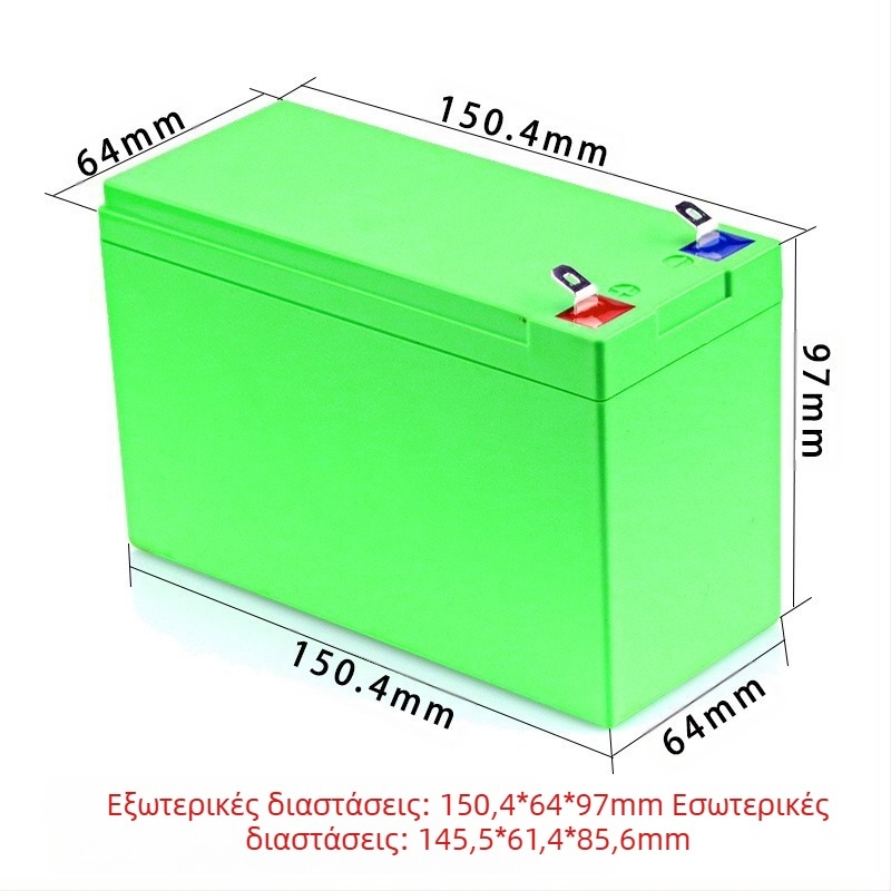 Κιβώτιο μπαταριών 18650 με UPS μετατροπέα, 12V 7Ah λιθίου πακέτο, προστατευτικό κύκλωμα 3S40A με εξισορρόπηση