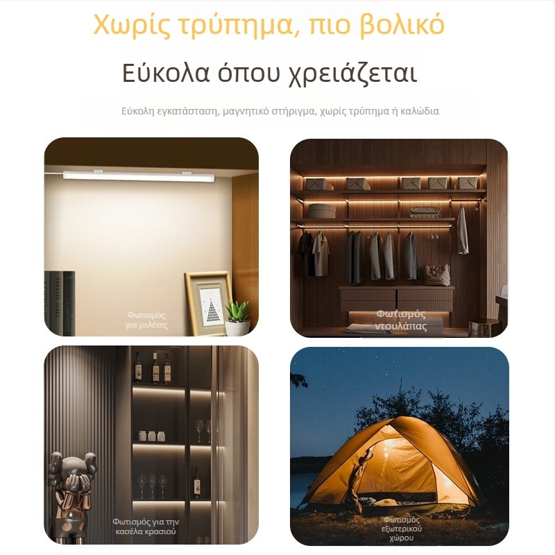 Λαμπα γραφείου με USB τροφοδοσία, διακόπτης κουμπιού, σώμα από PC, ρυθμιζόμενη φωτεινότητα, μοντέρνο μινιμαλιστικό στυλ