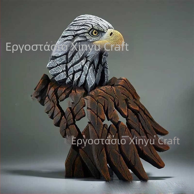 Σύγχρονη συλλογή γλυπτών ζώων, συνθετική ρητίνη, ποιμενικό στυλ, κατασκευές από ρητίνη, διακοσμητικό αυλής