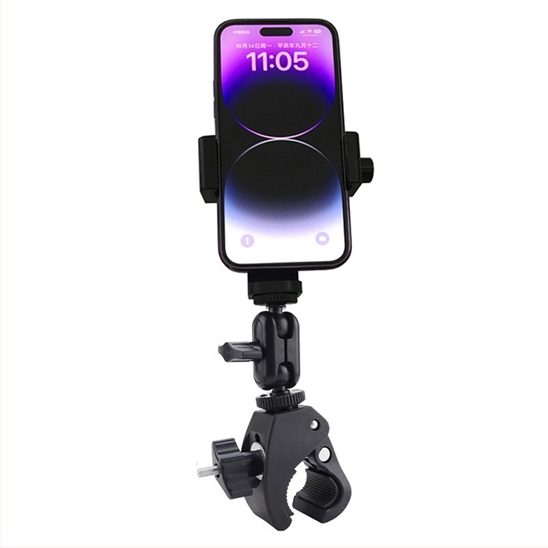 Universal σφιγκτήρας σωλήνα για smartphones και κάμερες δράσης — μοντέλο Universal, υλικό πλαστικό/μέταλλο, σταθερή λήψη