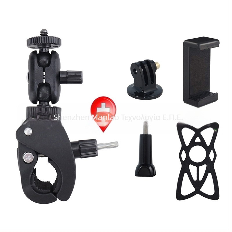 Universal σφιγκτήρας σωλήνα για smartphones και κάμερες δράσης — μοντέλο Universal, υλικό πλαστικό/μέταλλο, σταθερή λήψη