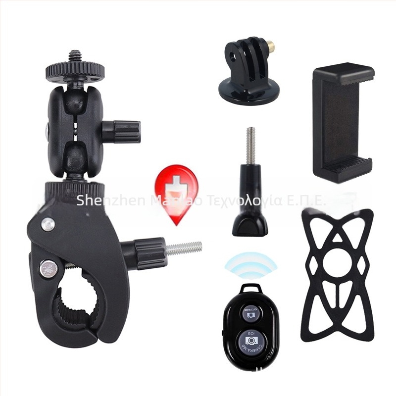 Universal σφιγκτήρας σωλήνα για smartphones και κάμερες δράσης — μοντέλο Universal, υλικό πλαστικό/μέταλλο, σταθερή λήψη