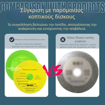 Διαμαντόδισκος υπερλεπτός κοπτικός δίσκος για γυαλί, κεραμικά, ζαϊντ και πλακάκια – Brazed, μοντέλο 100-15