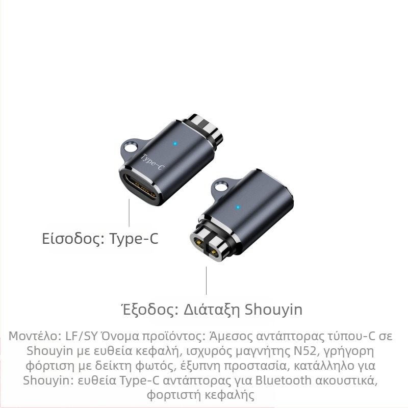 Καλώδιο μαγνητικής φόρτισης για ακουστικά Bluetooth με αγωγή οστών, συμβατά με Shaoyin AS800/S803/S810 (Διεπαφή USB-A/USB-C; Μοντέλο Bsw-AS800; Μάρκα Besivo/Baisiwo)