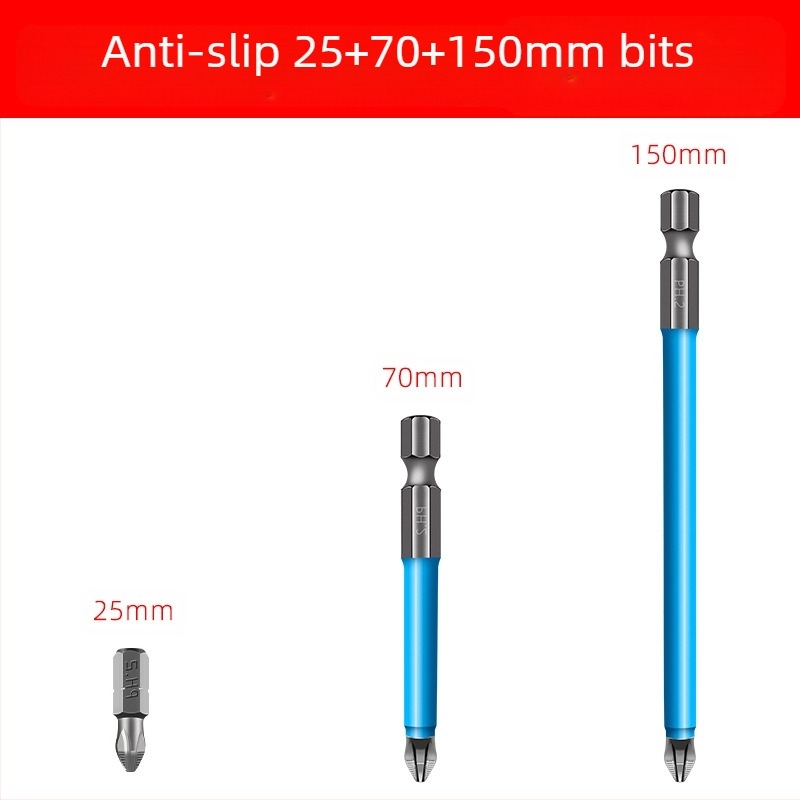 Σετ μπιτ με σταυροειδή κεφαλή και αντιολισθητική λειτουργία για οικιακή χρήση — κράμα ατσάλι