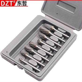 Σετ περιστροφικών κεφαλών λείανσης ξυλουργίας – 10 τεμάχια, χάλυβας άνθρακα, μάρκα DZT/Dongzhe