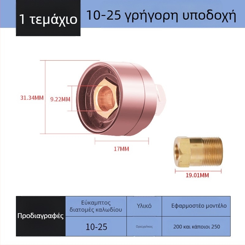 Συνδετήρας καλωδίου συγκόλλησης με γρήγορο βύσμα, ευρωπαϊκού τύπου, για συγκόλληση, μάρκα Hua Xiao — DKJ10-25, DKJ35-50, DKJ50-70