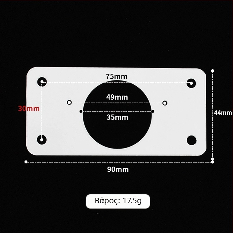 Leyoujia Πλακέτα στερέωσης μεντεσέ για πόρτες ντουλαπιών – Ανοξείδωτο ατσάλι, βουρτσισμένο φινίρισμα