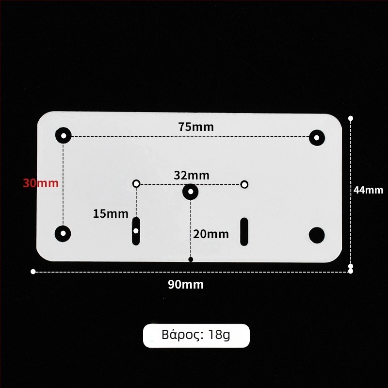 Leyoujia Πλακέτα στερέωσης μεντεσέ για πόρτες ντουλαπιών – Ανοξείδωτο ατσάλι, βουρτσισμένο φινίρισμα