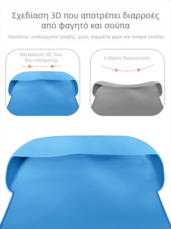 Σιλικόνης ενήλικος ποδιά-μπιμπ για ενήλικες, αδιάβροχος, απορροφά το σάλιο