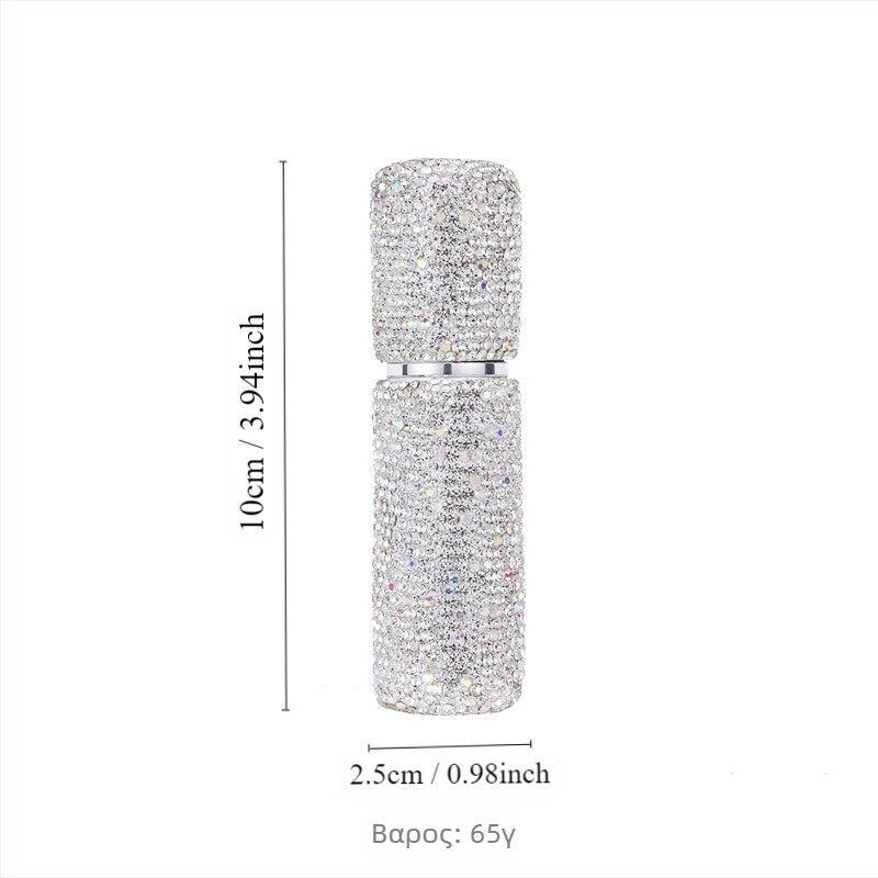 Μπουκάλι αρώματος από γυαλί με διακοσμημένα διαμάντια και ψεκαστήρα – ταξιδιωτικό μικρό μπουκαλάκι, Shangchuang