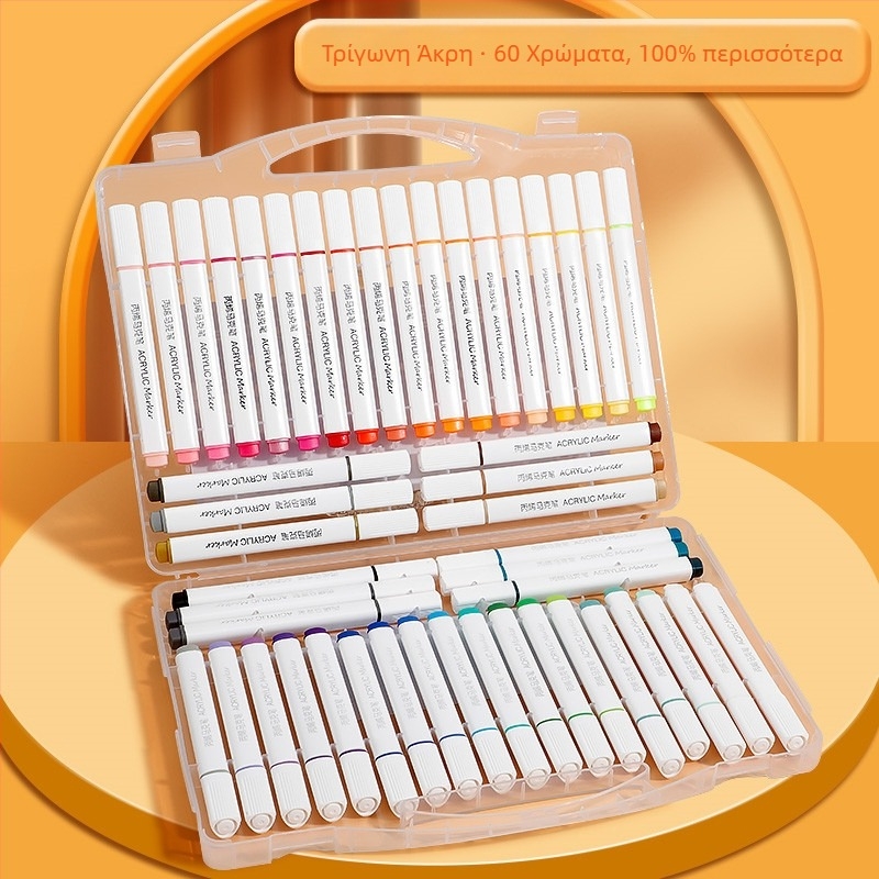 Hundred Knowledge Ακρυλικός μαρκαδόρος, αδιάβροχος, κατάλληλος για γκραφίτι και υδατογραφίες