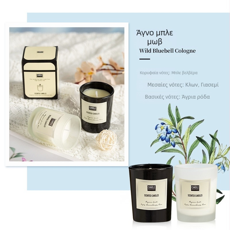 Κερί αρωματοθεραπείας από κερί σόγιας, χειροποίητο, κυλινδρικό, προσαρμογή OEM