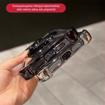 Θήκη iPhone με μαγνητική βάση, ανθεκτική στις πτώσεις σε τέσσερις γωνίες, ηλεκτροπλατινωμένο ακρυλικό κάλυμμα για iPhone 11–14 Pro/Max