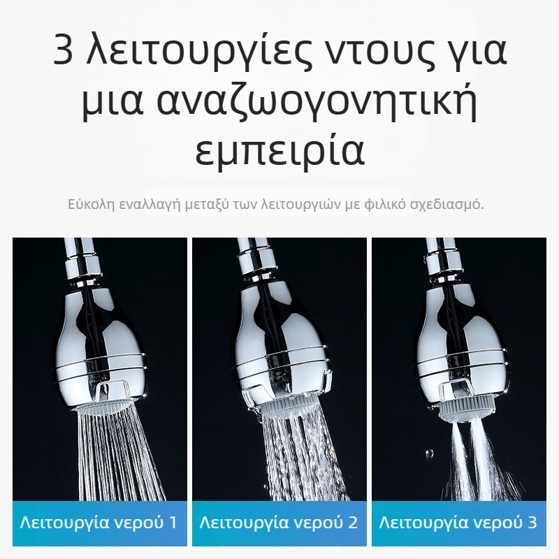 Ντουζ κεφαλή μπάνιου, ABS υλικό, εξοικονόμηση νερού, τοίχο-κρεμαστό σχέδιο, στυλ Νέας Κίνας