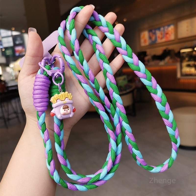 Λουράκι για κινητό με crossbody σχεδίαση από τρία νήματα, χειροποίητο, γυναικείο στυλ, πολυλειτουργικό