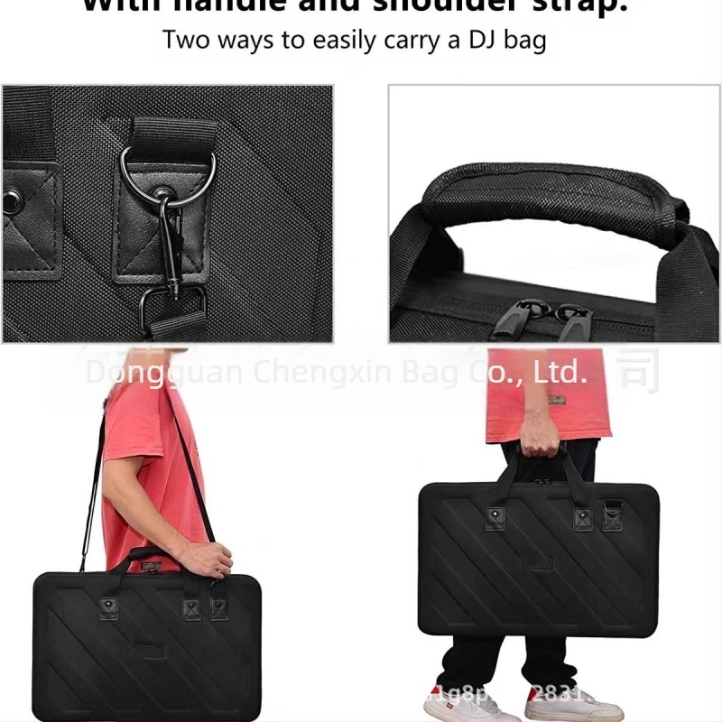 Τσάντα αποθήκευσης εξοπλισμού DJ, EVA υλικό, ραμμένη κατασκευή, συμβατή με εξοπλισμό DJ, βάρος 0,98 kg
