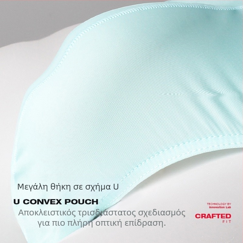 Ανδρικά εσώρουχα από νάιλον, διαπνέοντα, μεσαίας μέσης, πλεκτά, μονόχρωμο σχέδιο