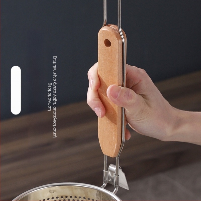 Ανοξείδωτο καλάθι τηγανίσματος και σουρωτήρι για νούντλς – Αντιολισθητικό, Προστασία από εγκαύματα, Σύγχρονη απλότητα