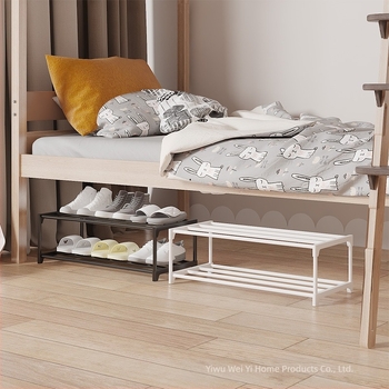 A6L Ράφι παπουτσιών κάτω από το κρεβάτι - εξοικονόμηση χώρου, 2-3 επίπεδα αποθήκευσης, πλαστικό + μεταλλικός σωλήνας, μοντέρνο στυλ, μοντέλο CX