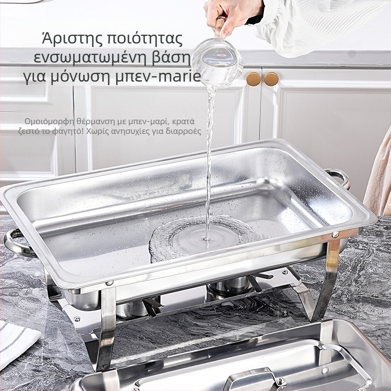 Αναδιπλούμενος ανοξείδωτος φούρνος μπουφέ για ξενοδοχεία (Υλικό: ανοξείδωτο ατσάλι; Εφαρμογή: ξενοδοχεία/εστιατόρια/καντίνες; Στυλ: μοντέρνο απλό; Παραμετροποίηση: διατίθεται; Χειροποίητο: Όχι)