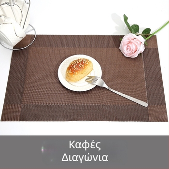 Υπόστρωμα τραπεζιού PVC σε ευρωπαϊκό στυλ μοντέρνο μινιμαλιστικό με διαγώνιο διπλό πλαίσιο, αδιάβροχο, ανθεκτικό στις λιπαρές ουσίες, αντι-κάψιμο, θερμική μόνωση