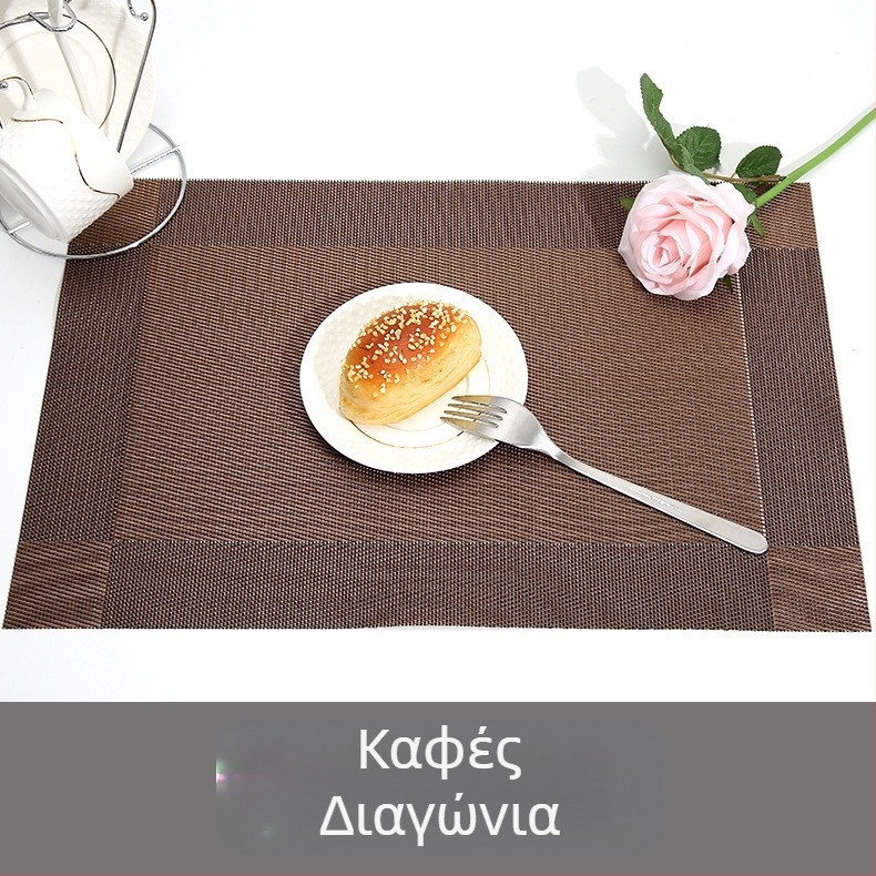 Υπόστρωμα τραπεζιού PVC σε ευρωπαϊκό στυλ μοντέρνο μινιμαλιστικό με διαγώνιο διπλό πλαίσιο, αδιάβροχο, ανθεκτικό στις λιπαρές ουσίες, αντι-κάψιμο, θερμική μόνωση