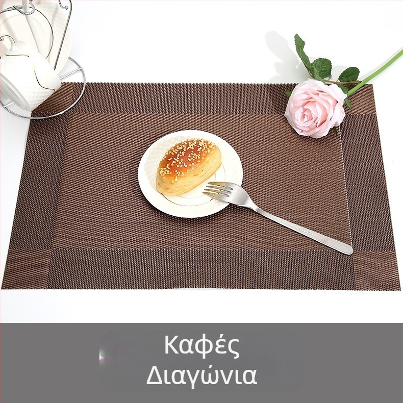 Υπόστρωμα τραπεζιού PVC σε ευρωπαϊκό στυλ μοντέρνο μινιμαλιστικό με διαγώνιο διπλό πλαίσιο, αδιάβροχο, ανθεκτικό στις λιπαρές ουσίες, αντι-κάψιμο, θερμική μόνωση