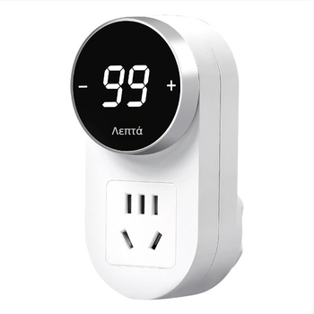 Kailan πρίζα με χρονοδιακόπτη, προστασία κατά της υπερφόρτισης, προστασία φόρτισης για οικιακές συσκευές και κινητά, αυτόματη απενεργοποίηση με αντίστροφη μέτρηση