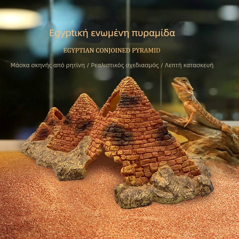Διακοσμητικό για αναρρίχηση κατοικίδιων – Αιγυπτιακή Πυραμίδα με κεφάλι Σφίγγας; Υλικό: ρητίνη; Προέλευση: Xiamen; Μάρκα: Xin Li; Κύρια χρήση: τοπίο για κατοικίδια που σκαρφαλώνουν