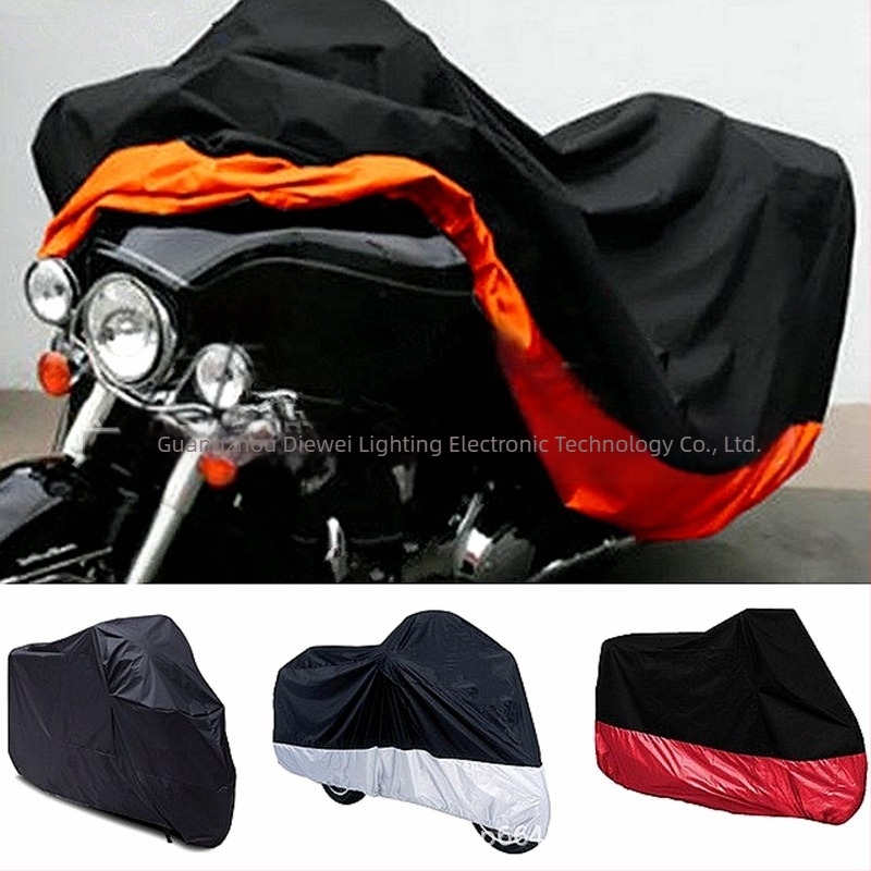 Κάλυμμα μοτοσικλέτας για ηλεκτρικό μοτοποδήλατο – προστασία UV, αδιάβροχο και ανθεκτικό στη σκόνη; ελαφρύ ύφασμα 180T πολυεστέρα με ανακλαστική επίστρωση PU; βάρος 0,5 kg; καθολικό για όλες τις εποχές.