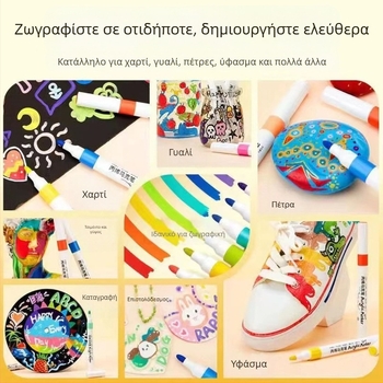 Μαρκαδόροι ακρυλικοί για τέχνη – αδιάβροχοι, αντοχή στο ξεθωριάσμα, κατάλληλοι για γκράφιτι, κεραμικά και ακουαρέλα – Joyful