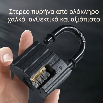 Κλειδαριά οικιακή - σώμα από ορείχαλκο, αδιάβροχη, ματ υφή; Μοντέλο W-BLACK-DX; Μάρκα OPEL; Χρήση: πόρτες ντουλαπιών, πόρτες δωματίων, αποθήκες