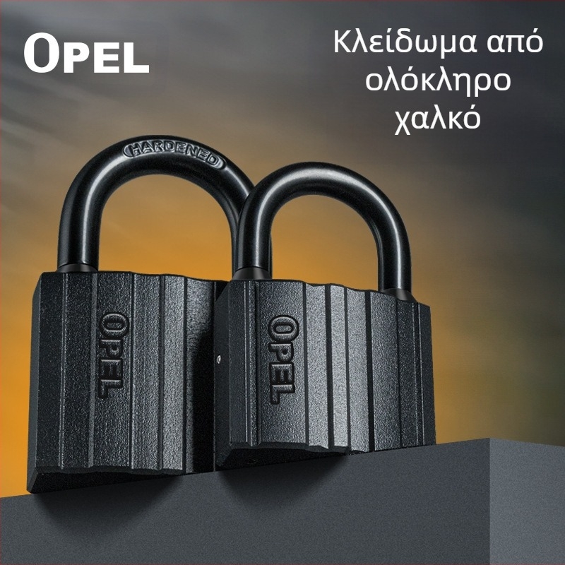 Κλειδαριά οικιακή - σώμα από ορείχαλκο, αδιάβροχη, ματ υφή; Μοντέλο W-BLACK-DX; Μάρκα OPEL; Χρήση: πόρτες ντουλαπιών, πόρτες δωματίων, αποθήκες